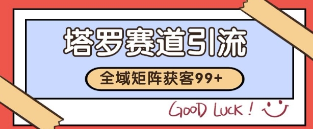 小红书某音塔罗赛道引流获客 自热矩阵日引200+【揭秘】-众创项目基地