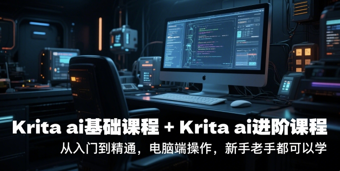 krita ai基础课程+Krita ai进阶课程，从入门到精通，电脑端操作，新手老手都可以学-众创项目基地