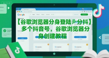 谷歌浏览器分身登陆多个抖音号，谷歌浏览器分身创建教程-众创项目基地