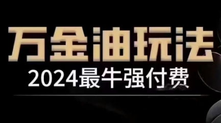 2024最牛强付费，万金油强付费玩法，干货满满，全程实操起飞（更新12月）-众创项目基地