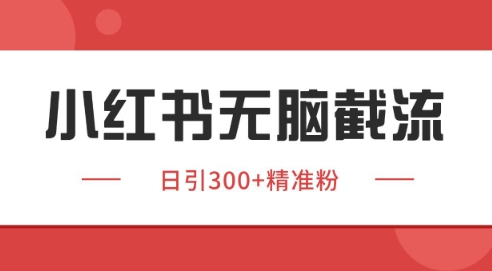 小红书截流同行客源，独家野路子获客玩法 日引200+暴力获客【揭秘】-众创项目基地