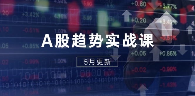 （14808期）A股趋势实战课：主力动向+政策红利，2025全年策略5月更新-众创项目基地