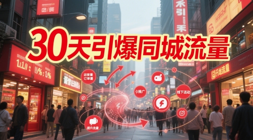 30天引爆同城流量：团购篇 认知篇 流量篇 来客篇 达人篇 老板人设IP篇 投流篇-众创项目基地