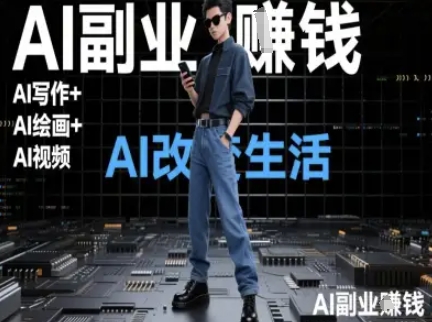 AI改变生活（Ai写作+AI绘画+Ai视频），AI副业挣钱-众创项目基地