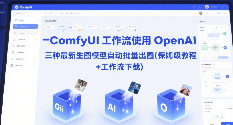 ComfyUI 工作流使用 OpenAI 三种最新生图模型自动批量出图(保姆级教程+工作流下载)-众创项目基地